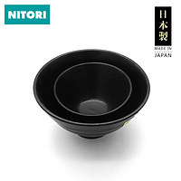 NITORI 陶瓷黑碗 4.5英寸