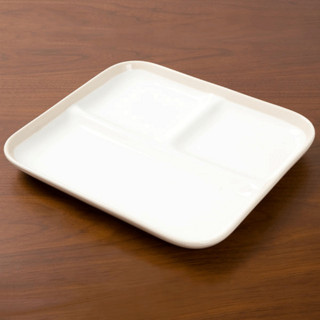 NITORI 米色线条系列 餐具  7英寸圆盘