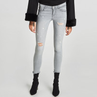 ZARA 09794233811 女款低腰紧身牛仔裤