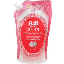 保宁（B&B）婴儿洗衣液 纤维洗涤剂 （香草香-盖子袋装） 800ml *2件