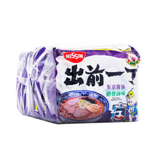 中国香港 出前一丁（NISSIN）方便面东京酱油猪骨汤味 100g*5包 *10件