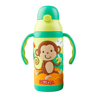 Nuby 努比 儿童吸管保温杯 3D猴子 385ml