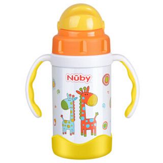 Nuby 努比 2D动物款 儿童吸管保温杯 橙色