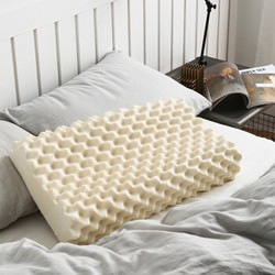 大朴（DAPU）枕芯家纺 A类枕头 斯里兰卡进口天然乳胶枕芯 大颗粒乳胶枕 护颈枕头 波浪颗粒（带枕套）