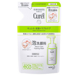 Curel 珂润 控油保湿 洁颜泡沫  补充装 130ml *4件