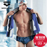 arena 阿瑞娜 FSS7240M 男士运动休闲三角泳裤 黑色 XXL