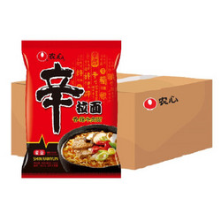 农心 NONG SHIM 香菇牛肉味 辛拉面 袋面 方便面速食食品 120g*20袋 *2件