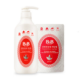 B&B 保宁 奶瓶清洁剂 液体型 600ml+500ml