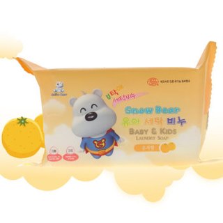小白熊 洗衣皂 婴儿BB皂 09013  柚子香 200g
