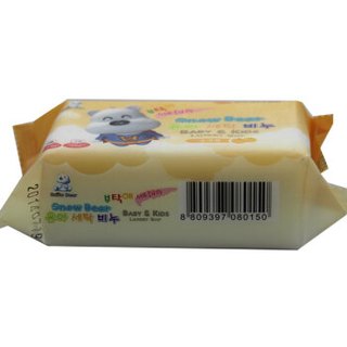 小白熊 洗衣皂 婴儿BB皂 09013  柚子香 200g