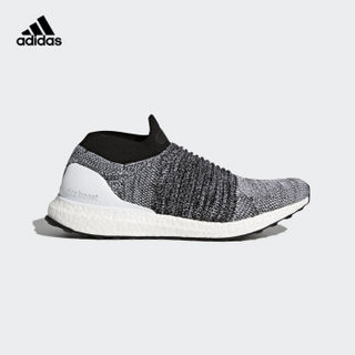 adidas 阿迪达斯 UltraBOOST Laceless 男士跑鞋 亮白/1号黑色 42.5