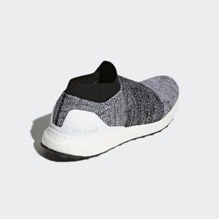 adidas 阿迪达斯 UltraBOOST Laceless 男士跑鞋 亮白/1号黑色 42.5