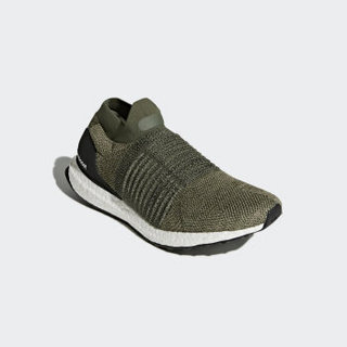 adidas 阿迪达斯 UltraBOOST Laceless 男士跑鞋 影迹货物褐/橄榄绿/1号黑色 45