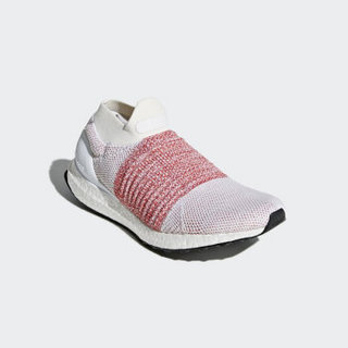 adidas 阿迪达斯 UltraBOOST Laceless 男士跑鞋 亮白/影迹浅猩红 42