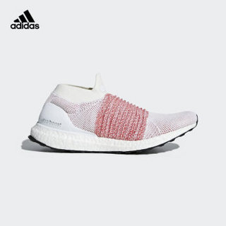 adidas 阿迪达斯 UltraBOOST Laceless 男士跑鞋 亮白/影迹浅猩红 40