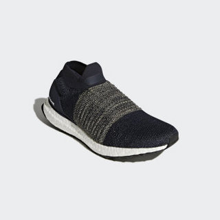 adidas 阿迪达斯 UltraBOOST Laceless 男士跑鞋 传奇墨水蓝/裸金 45