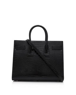 SAINT LAURENT 圣罗兰 Classic Small Sac De Jour 女士鳄鱼压纹真皮手提包