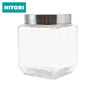 NITORI 丝口保存瓶 透明玻璃瓶子 1200ml
