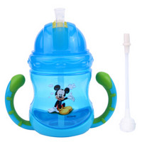 Disney 迪士尼 儿童吸管学饮杯 蓝色