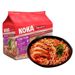 KOKA 可口 方便面 泰式酸辣味快熟泡面 85g*5 新加坡进口