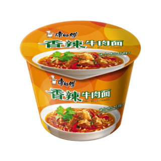 康师傅 经典系列 香辣牛肉面 101g*3 3碗