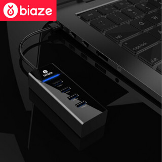 Biaze 毕亚兹 USB分线器 黑色 1米