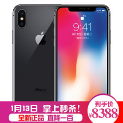 APPLE 现货 iPhoneX 苹果X港版两网/美版三网4G智能手机 黑灰色 256GB港版两网