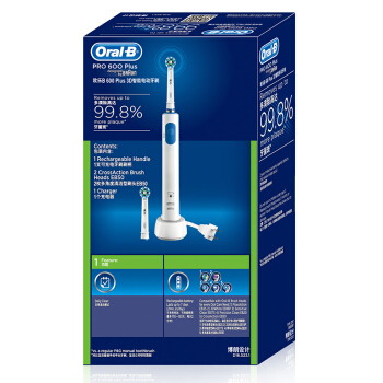 Oral-B 欧乐-B Pro 600 Plus 电动牙刷 天空蓝 图3