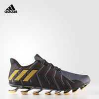 adidas 阿迪达斯 springblade pro 男子跑鞋 青灰/1号黑色/霓虹橙 42.5