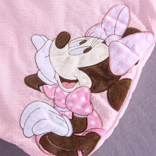 Disney baby 迪士尼宝宝 婴儿睡袋 防踢被 拉链可脱袖睡袋 粉色 0-2岁 左斜襟可脱袖