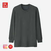  UNIQLO 优衣库 HEATTECH ULTRA WARM 400230 男士圆领长袖T恤  (藏青色、XL)