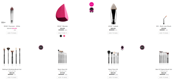 Sigma Beauty美国官网 全场彩妆、化妆刷