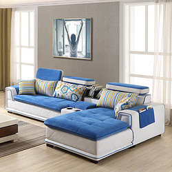 A家 家具沙发 布艺沙发 现代简约大小户型沙发 客厅家具