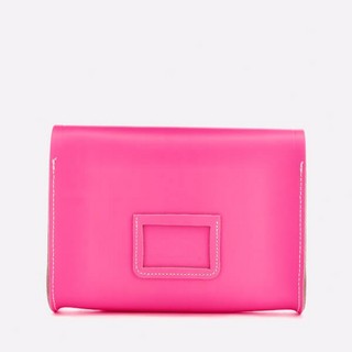 The Cambridge Satchel LARGE PUSH 女款斜挎包 荧光粉