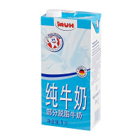 MUH 甘蒂牧场 部分脱脂纯牛奶 1L  *11件