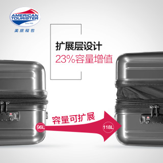 AMERICAN TOURISTER 美旅 男女商务行李箱静音万向轮TSA锁旅行箱大容量可扩展拉杆箱79B