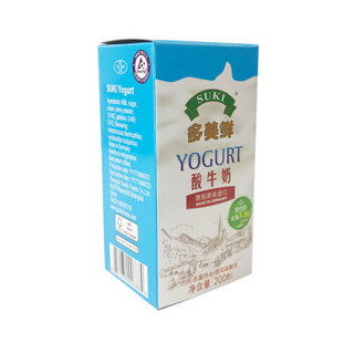 SUKI 多美鲜 原味常温酸牛奶 200ml 单盒
