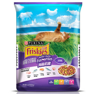 Friskies 喜跃 肉和海洋鱼味 成猫粮 10kg