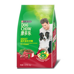 DOG CHOW 康多乐 宠优宠物狗粮 成犬牛肉肝蔬菜 1.5kg *3件