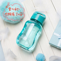 bianli 倍乐 暖手迷你可爱塑料水杯 180ml 薄荷色