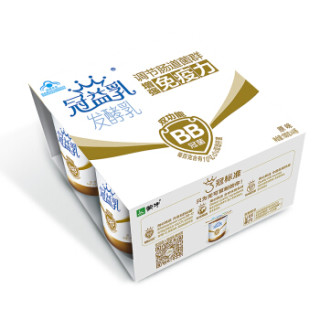 mengniu蒙牛冠益乳酸奶原味100g4杯
