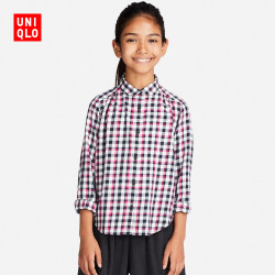 优衣库 UNIQLO 优衣库 女童 法兰绒长袖衬衫