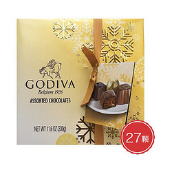 GODIVA 歌帝梵 金装27颗混合味巧克力礼盒装 330克/盒 *2