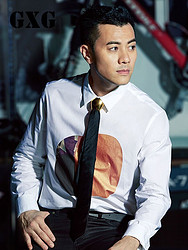 GXG男装衬衫[新尚]秋装男士白块时尚长袖衬衣韩版