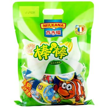 milkana百吉福棒棒奶酪水果味500g