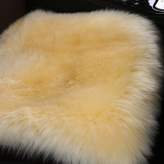 Nan ji ren 南极人 羊毛坐垫 冬季汽车坐垫 时尚米 豪华款小方垫
