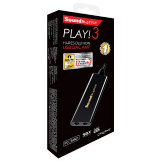 CREATIVE 创新 Sound Blaster Play3 USB便携声卡
