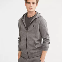 拉夫劳伦Polo Ralph Lauren Double-Knit Full-Zip 男士带帽针织衫