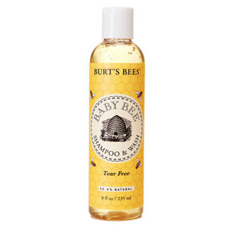 Burt‘s Bees 小蜜蜂 婴幼儿天然无泪洗发沐浴露2合1 天然香 235ml