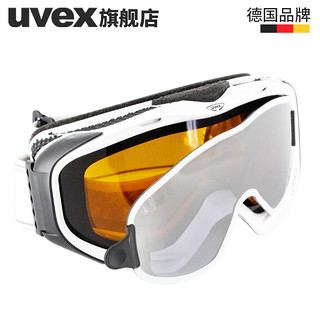 uvex 优维斯 G.GL 300 TO 磁性快拆系列 双层柱面防雾滑雪眼镜 白色